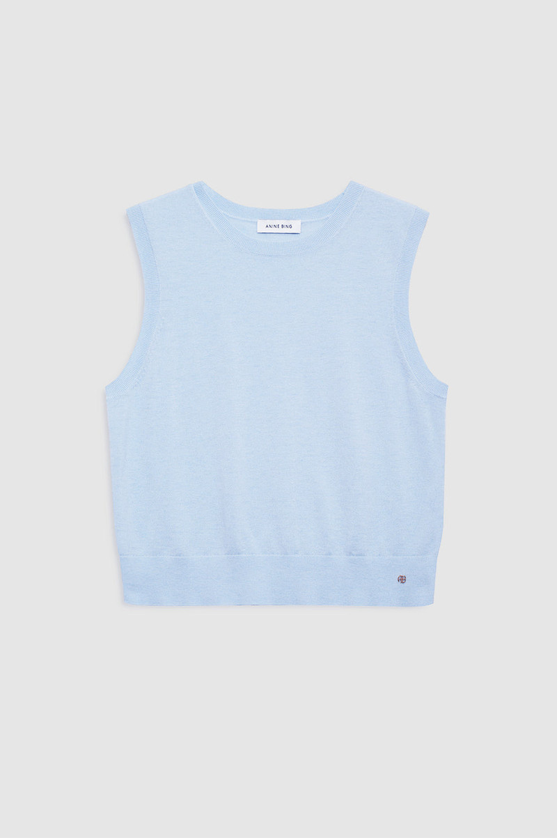 Moni Crop Tank - Pale Blue 1