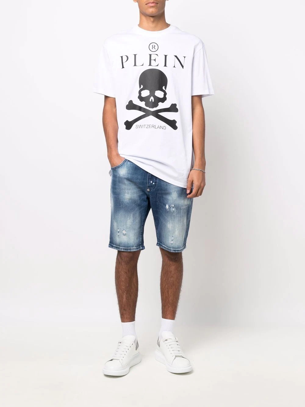 skull-print short-sleeved T-shirt - 2