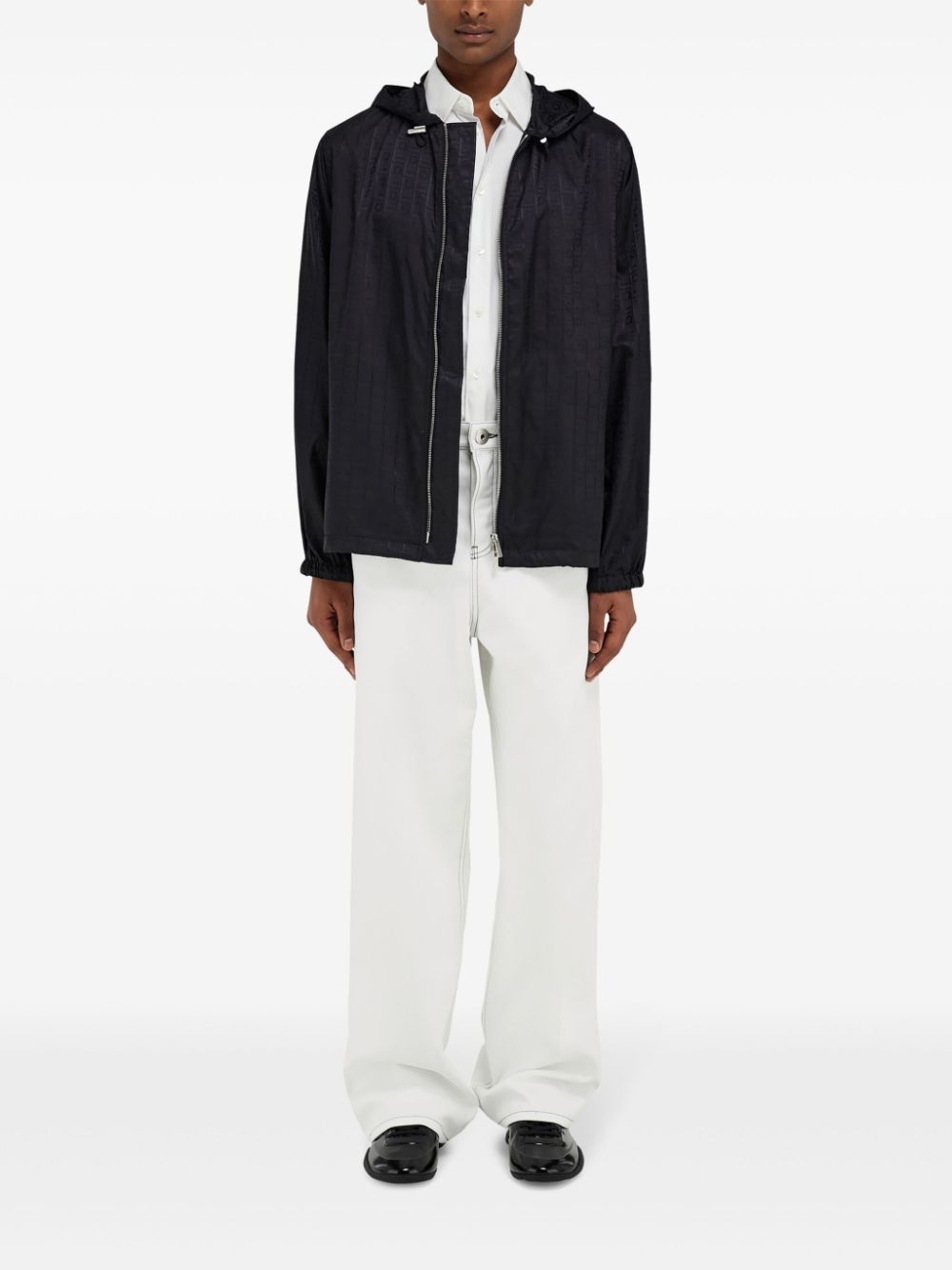 Gancini-jacquard rain jacket - 2