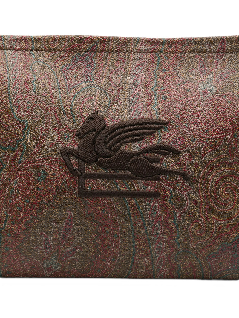 Etro Paisley Pegasus Cotton Clutch Bag 4