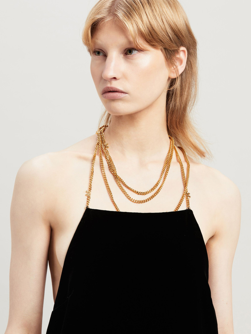 CHAIN VELVET DRESS 6