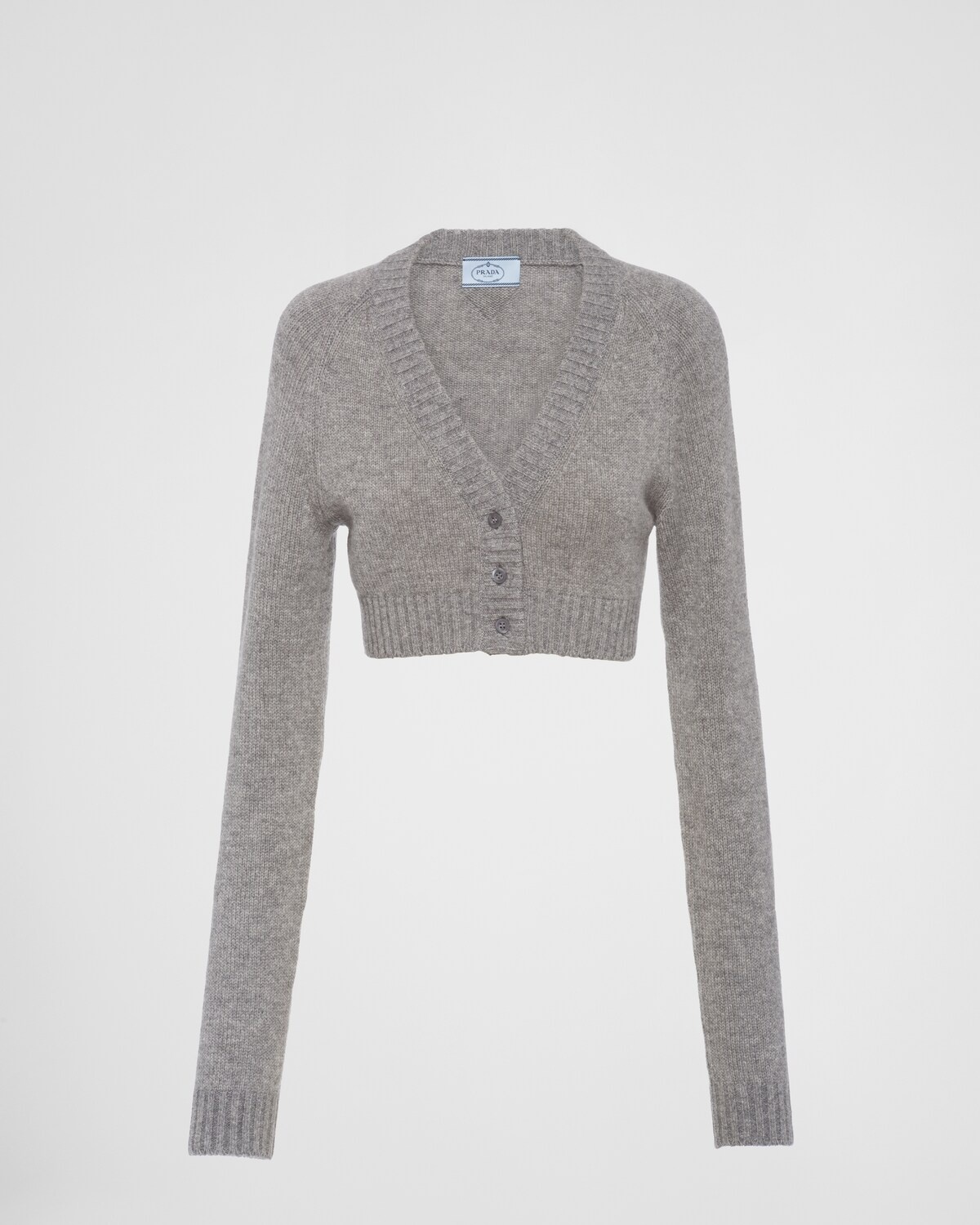 Cropped cashmere cardigan - 1