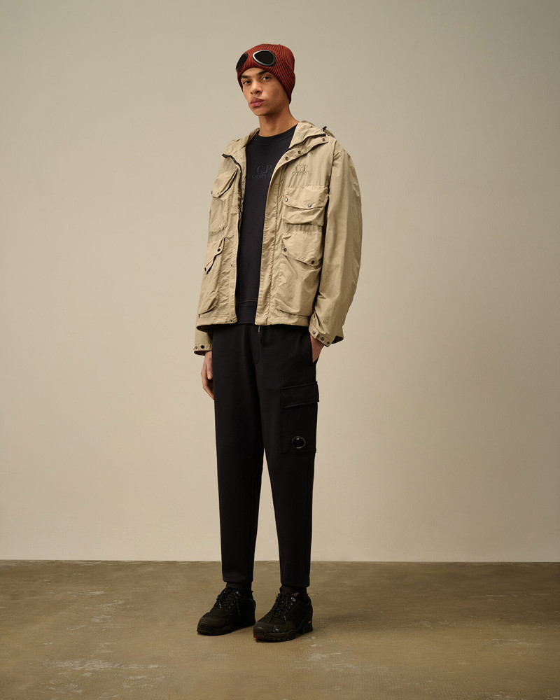 C.P. Company Diagonal Raised Fleece Lens Sweatpants outlook