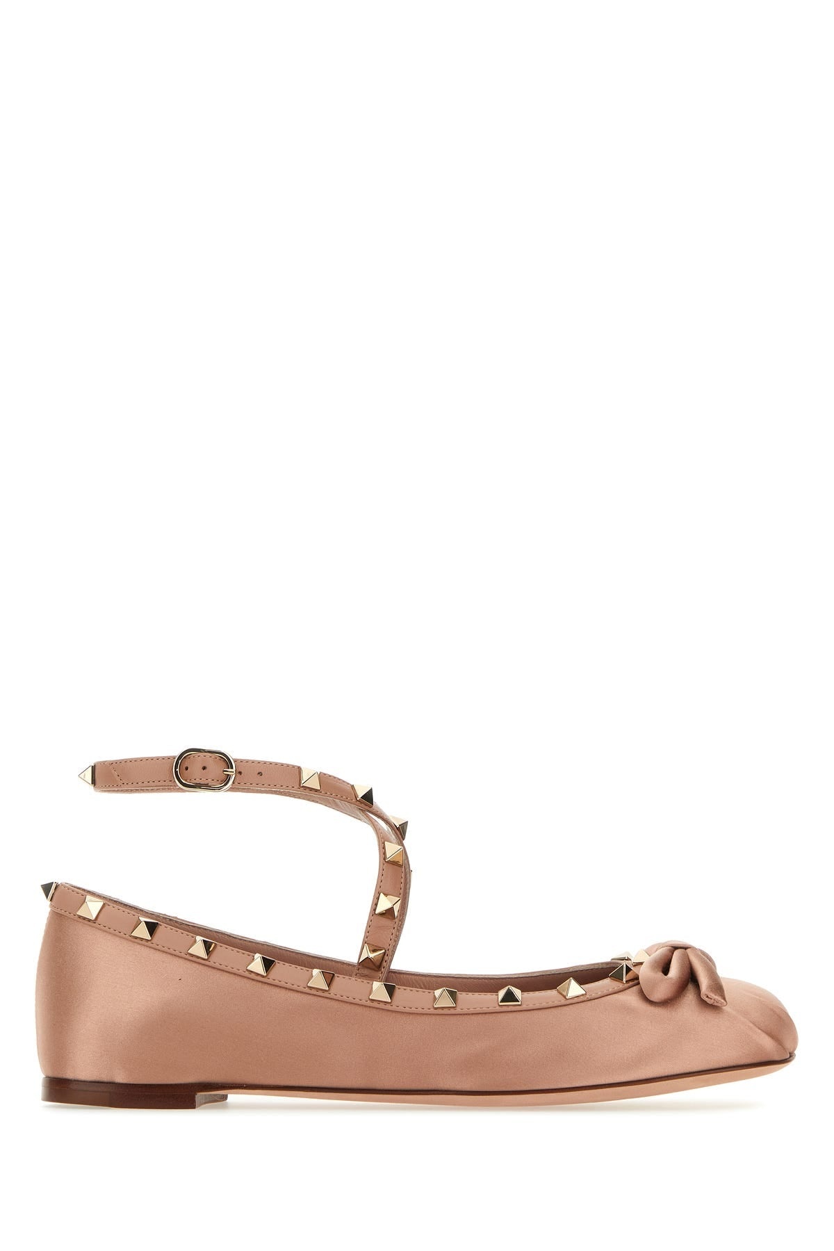 バレエシューズ VALENTINO POWDER PINK SATIN ROCKSTUD BALLERINAS 19950013_50154683_600.jpg