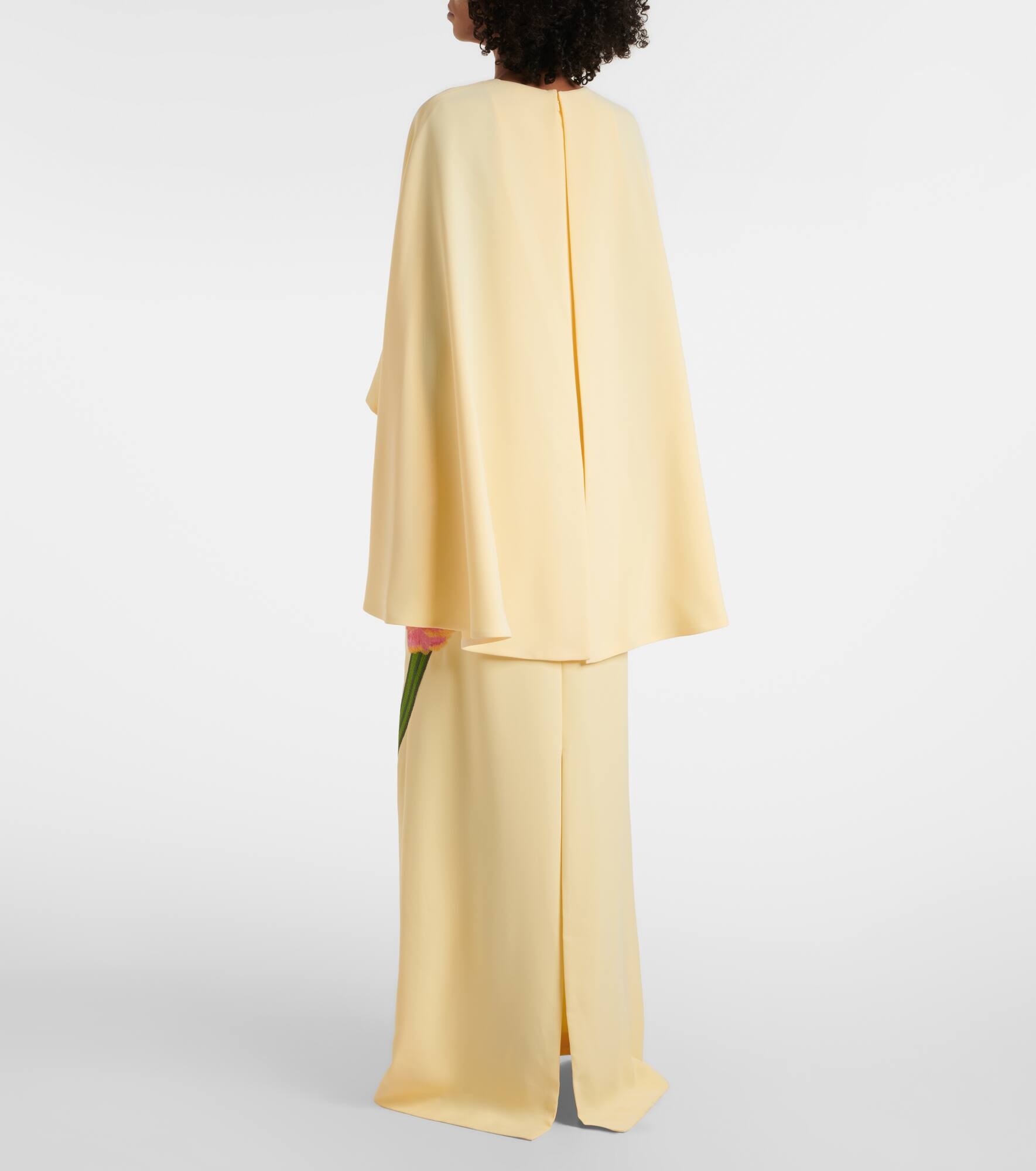 Meena floral crêpe gown - 3