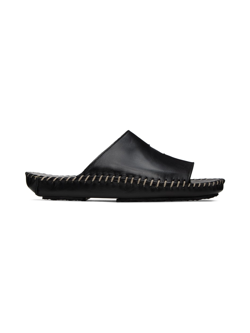 Black Torniol Flat Sandals - 1