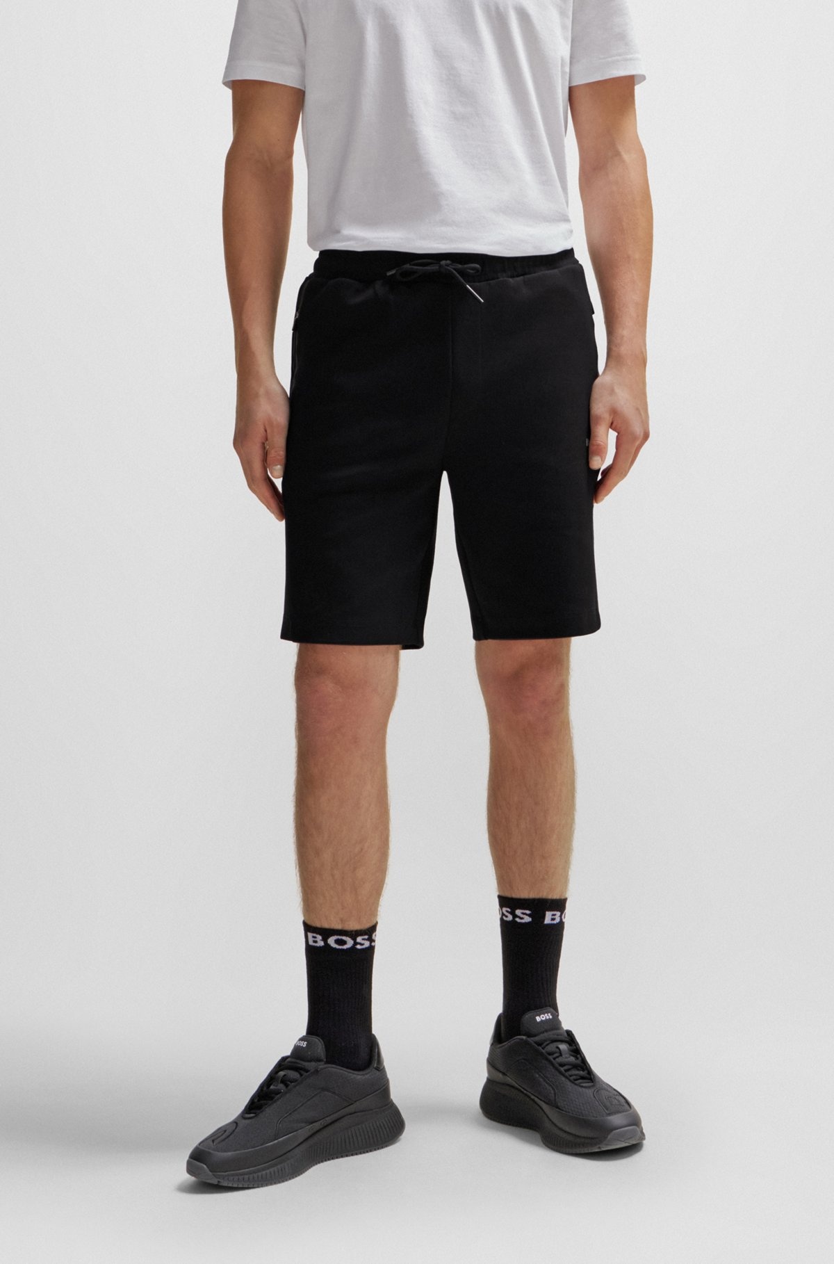 SHORTS WITH LOGO PRINT - 2