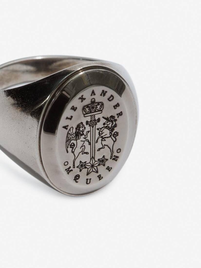 Signet Ring in Antique Silver - 3