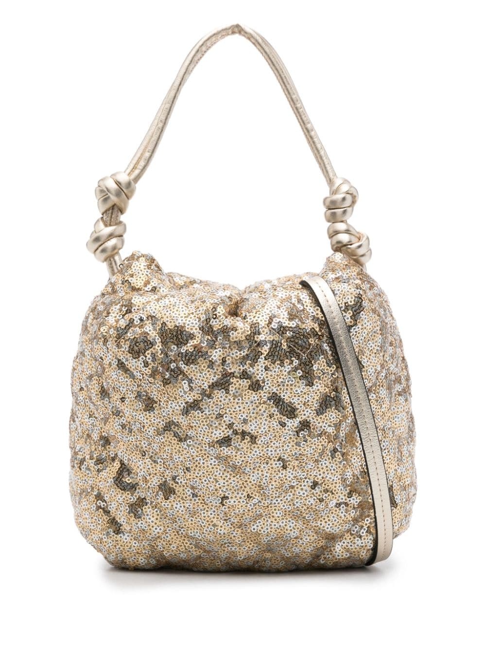 sequin-embellished cotton tote bag - 1