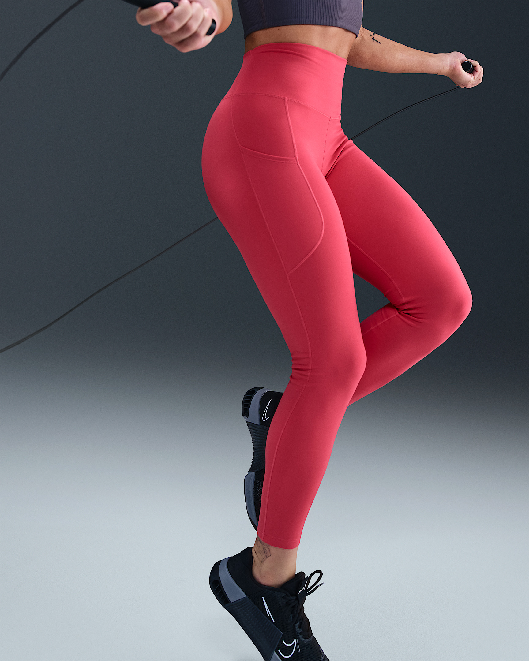 Nike One Women's High-Waisted 7/8 Leggings with Pockets - 5