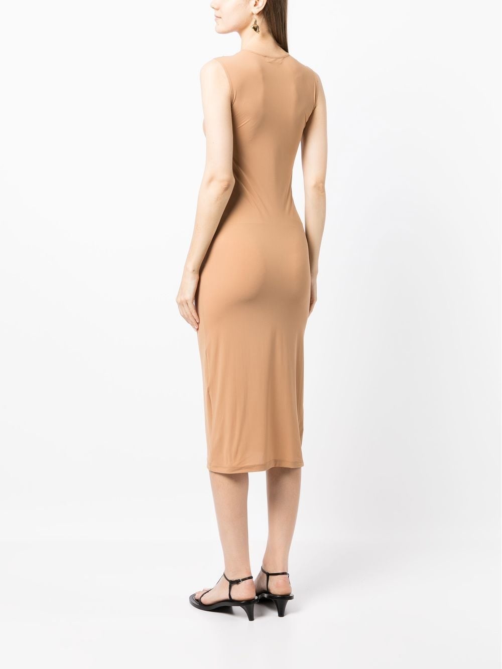 round neck sleeveless maxi dress - 4
