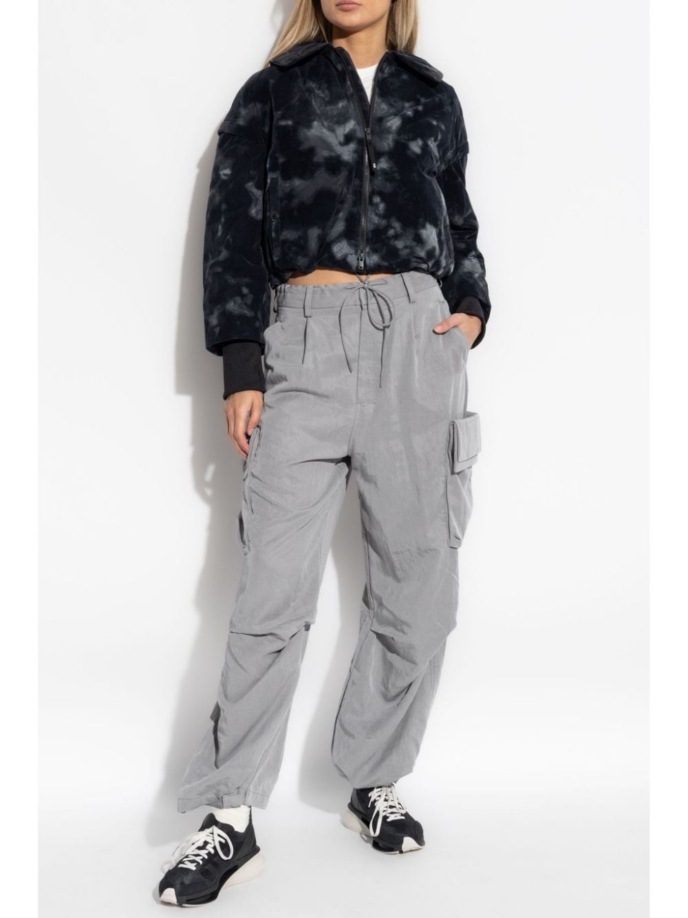 all-over print padded jacket - 2