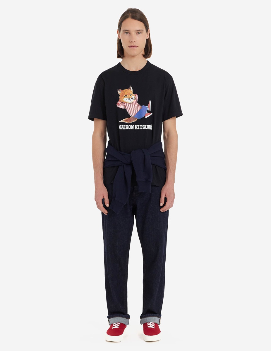 FRENCHIE DRESSED FOX PRINT CLASSIC TEE-SHIRT - 2