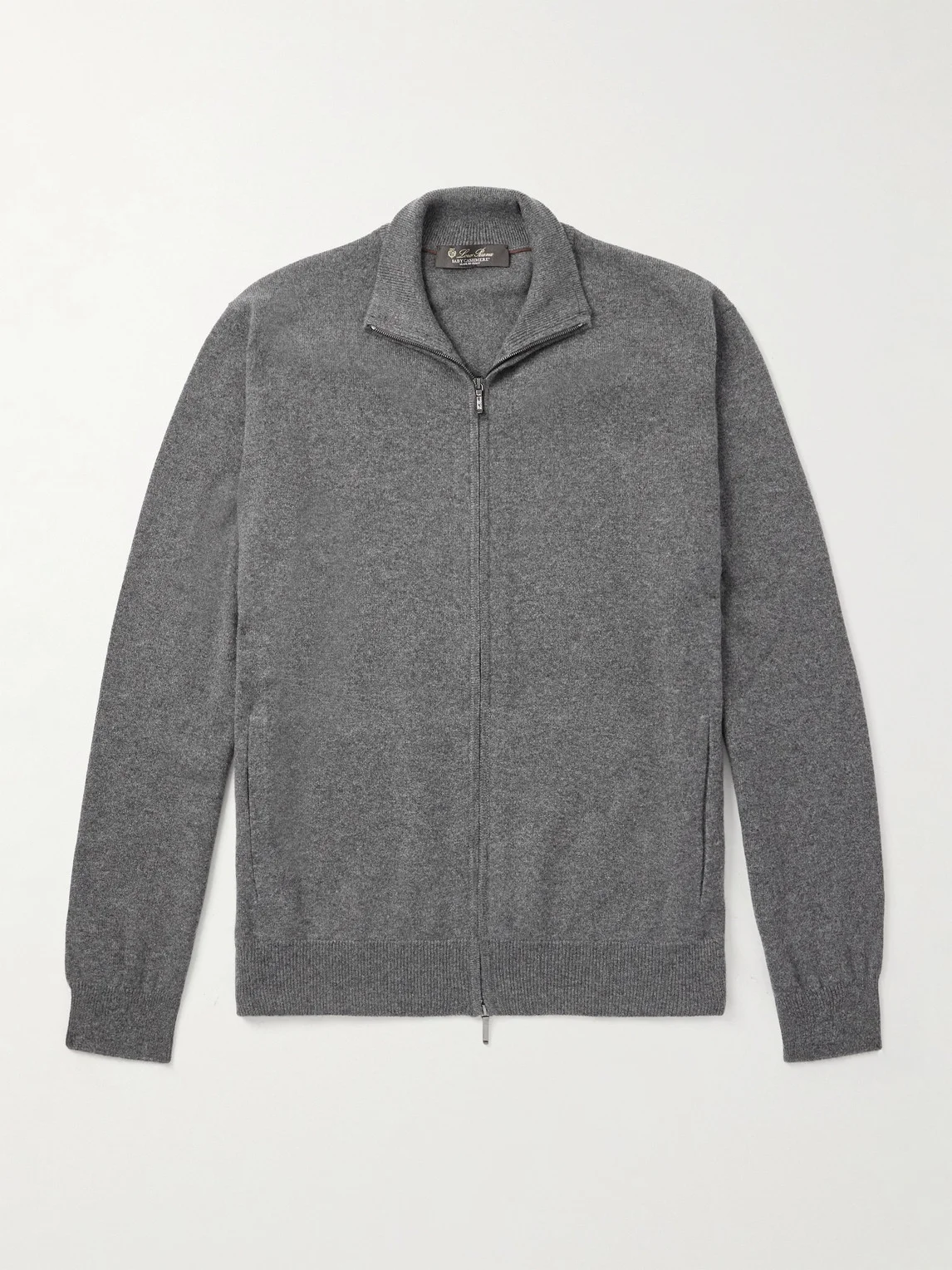 Cashmere Zip-Up Sweater - 1