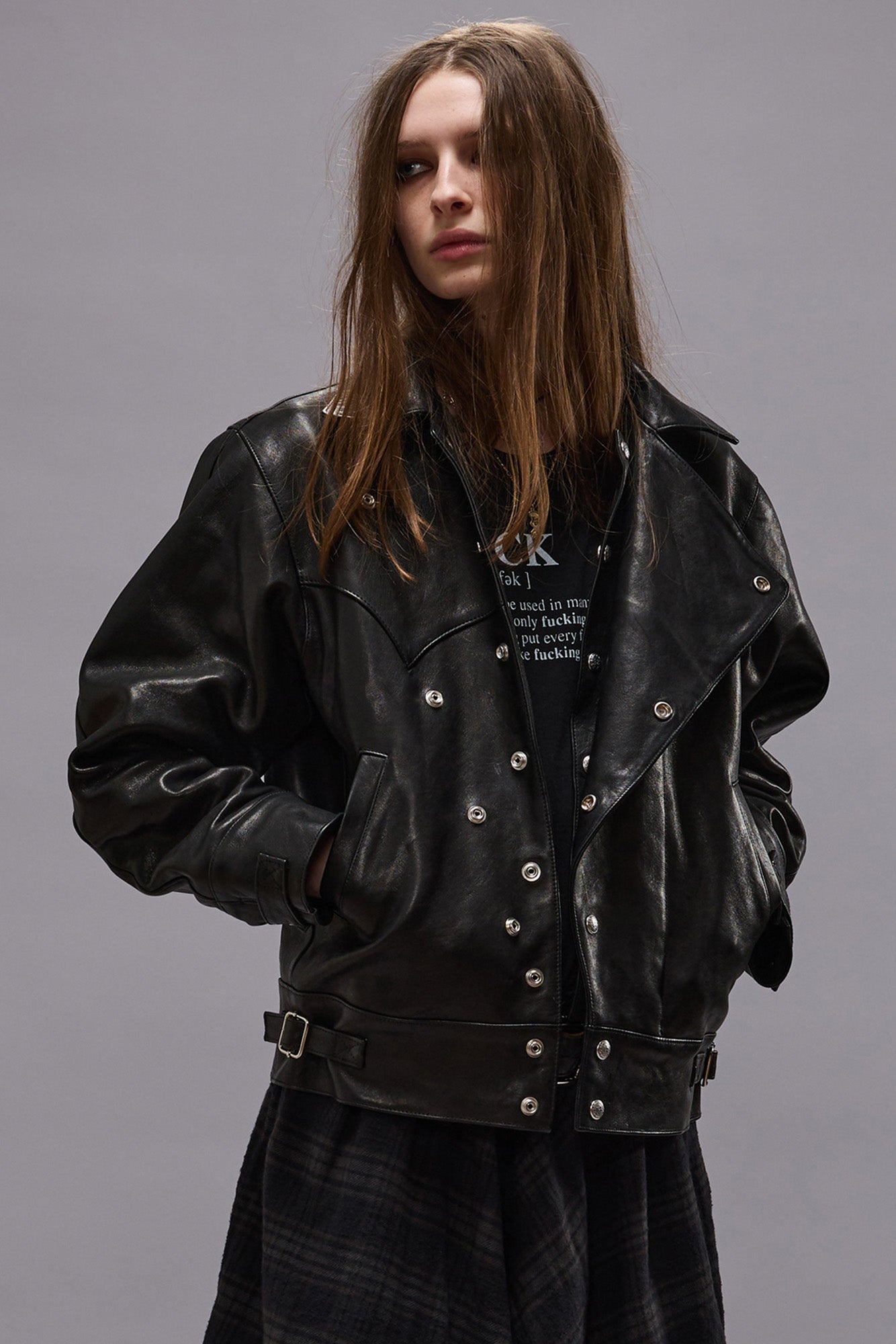 FUCK RELAXED TEE - BLACK -R13 - 2