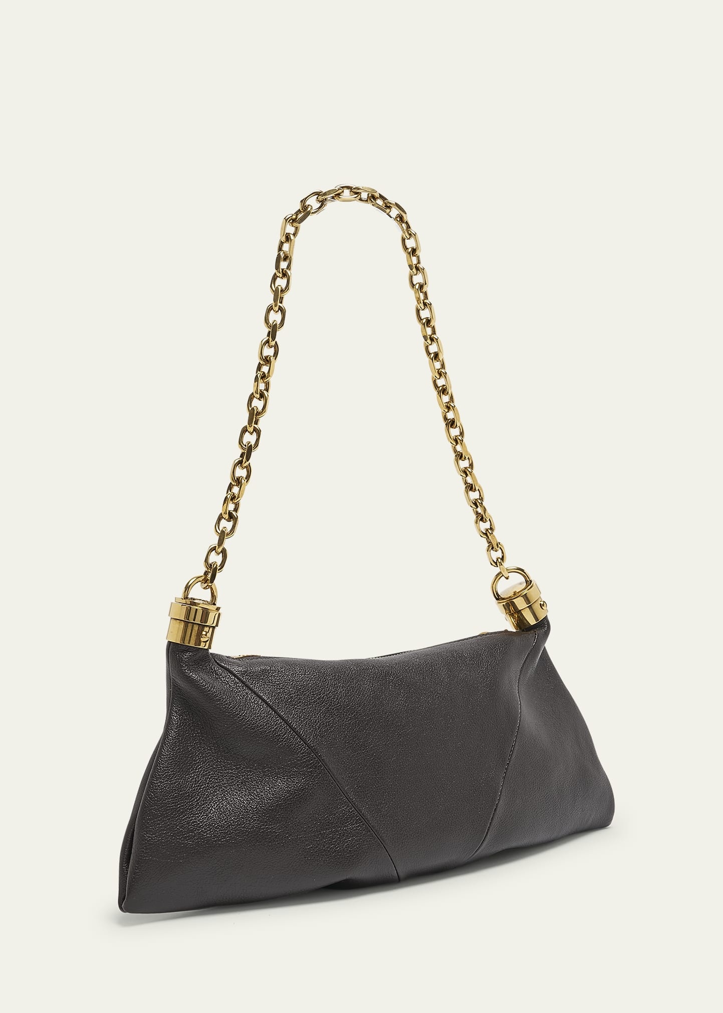 Small Foulard Tassel Shoulder Bag in Buffalo Leather - 3