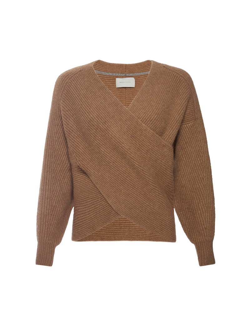 BROCHU WALKER The Hughes Wrap Front Sweater outlook