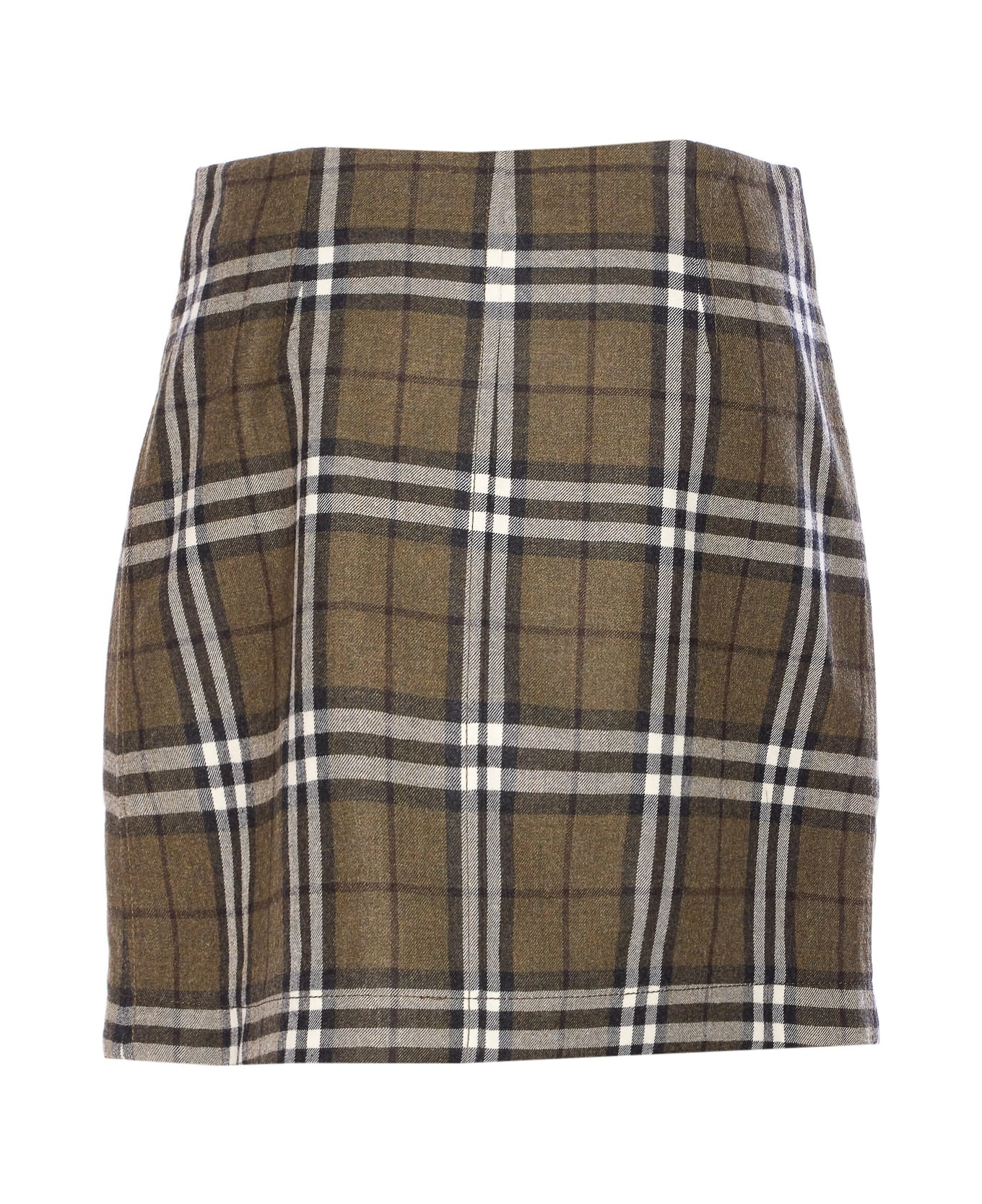 Trench Check Skirt - 2