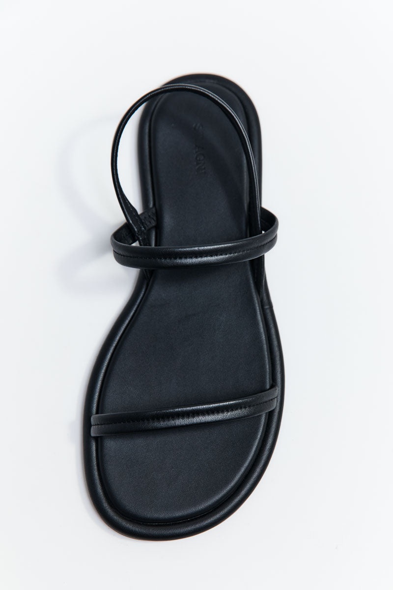 Fine Strap Sandal - Black - 5