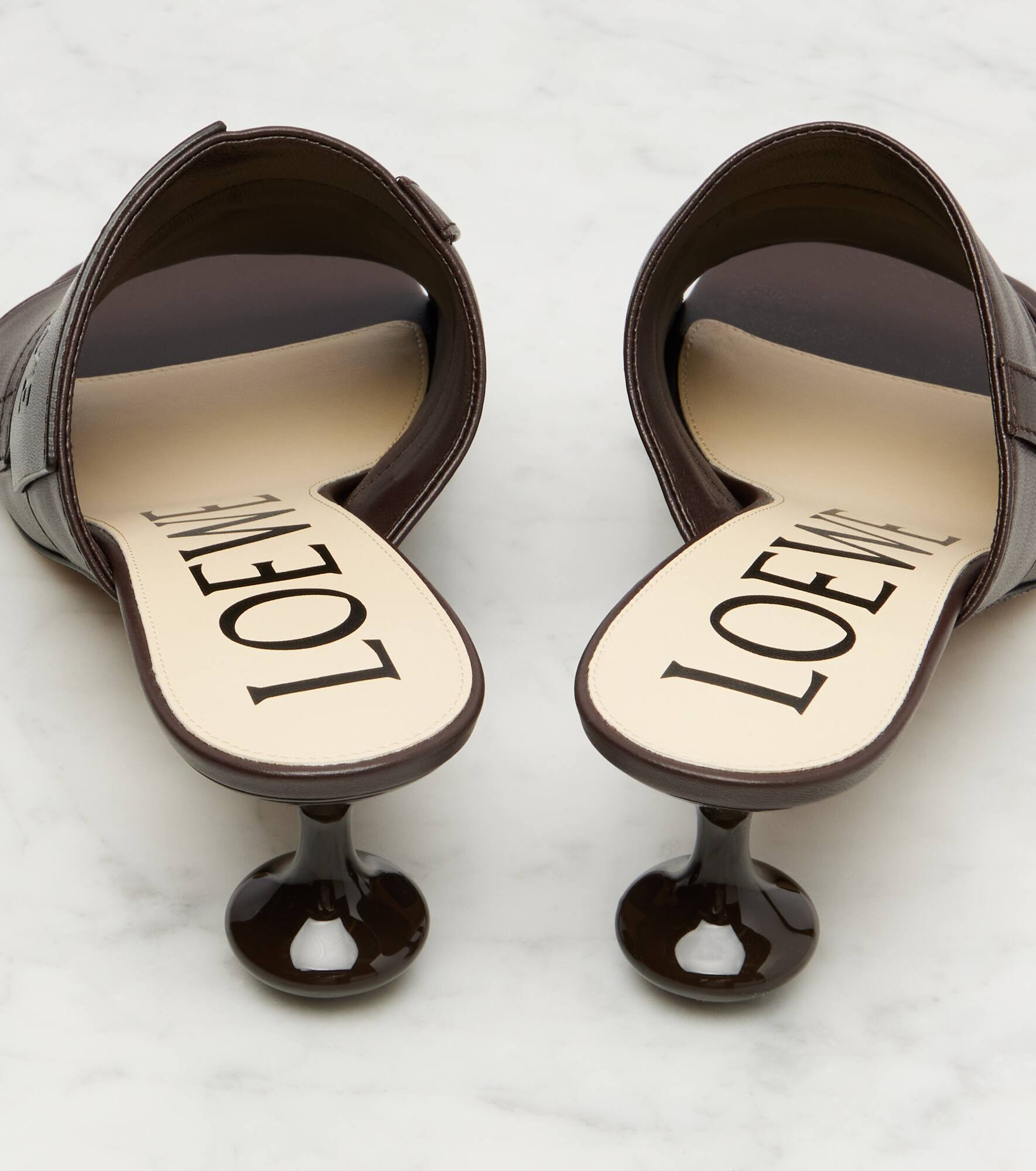 Toy Panta 45 leather mules - 5
