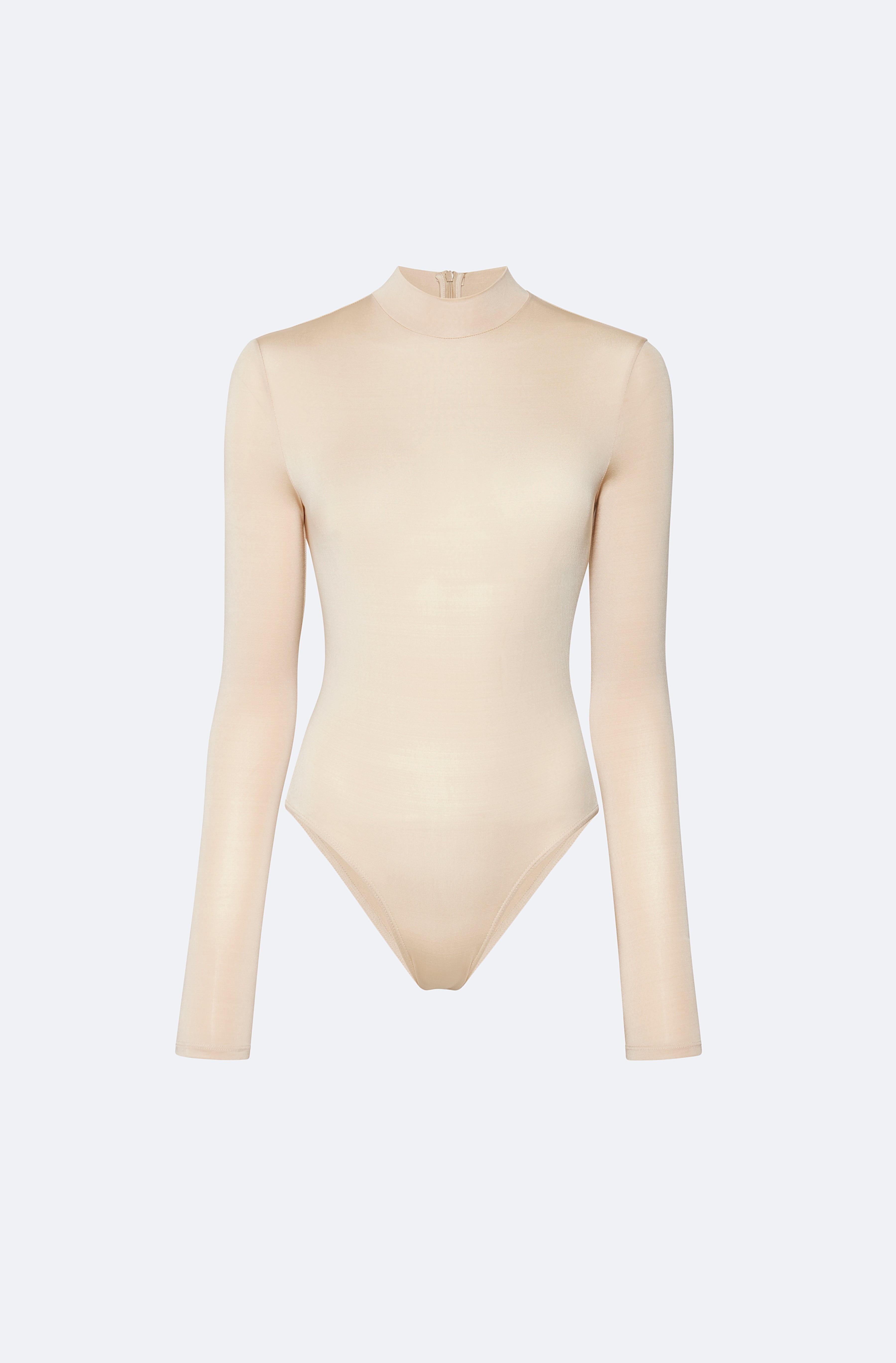 Jersey Mock Neck Bodysuit - 1