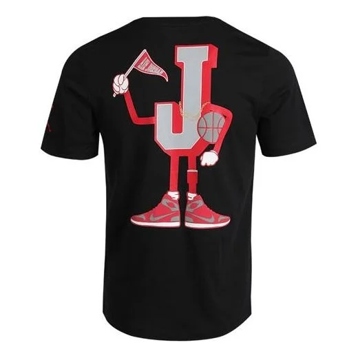 Air Jordan AJ23 MENS Varsity Sports Crew-neck Short Sleeve Black CV3410-010 - 1