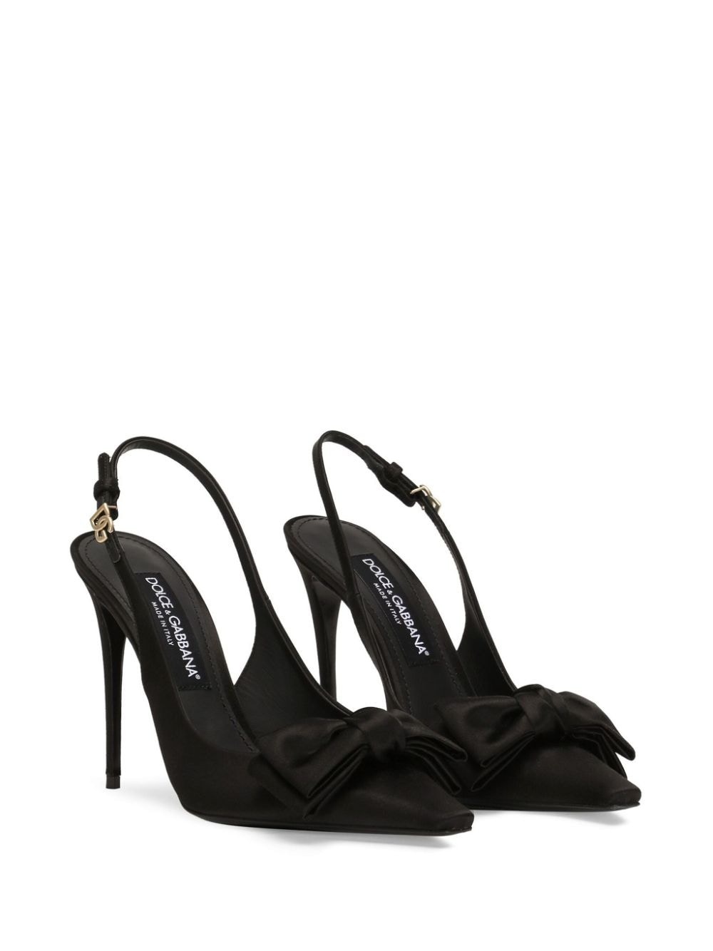 105mm bow-detailing silngback pumps - 2