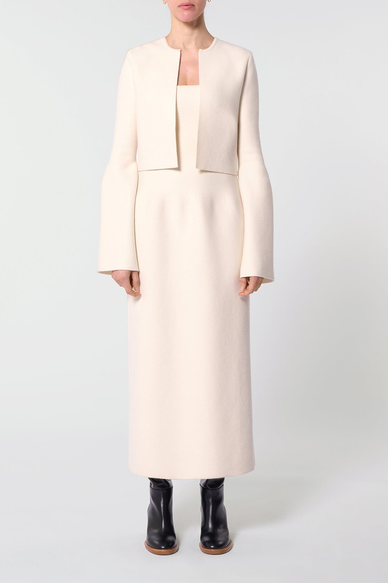 GABRIELA HEARST Katlin Knit Jacket in Ivory Merino Wool outlook