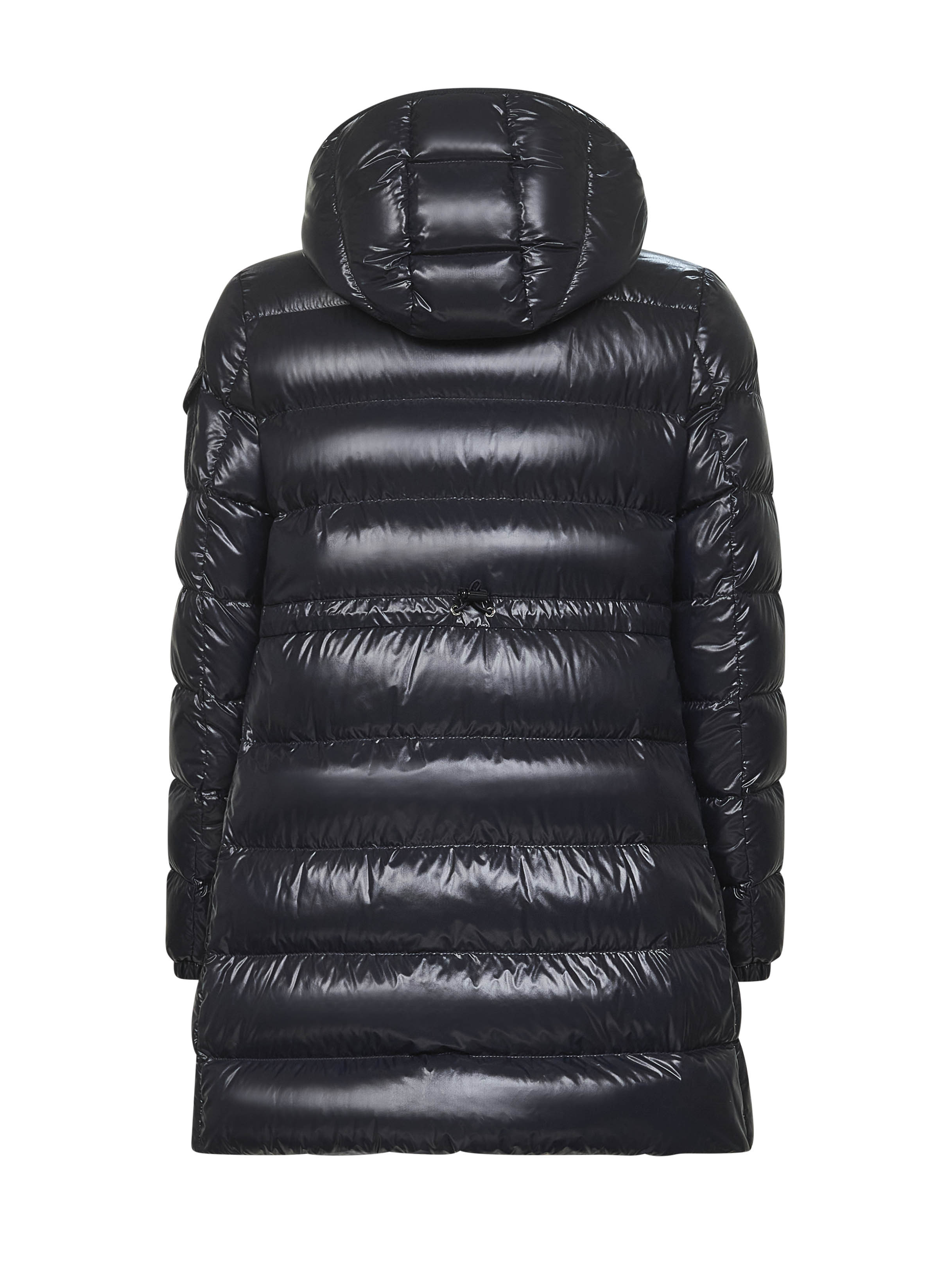 Moncler Women Blue Courcelles Midi Hooded Down Jacket - 2