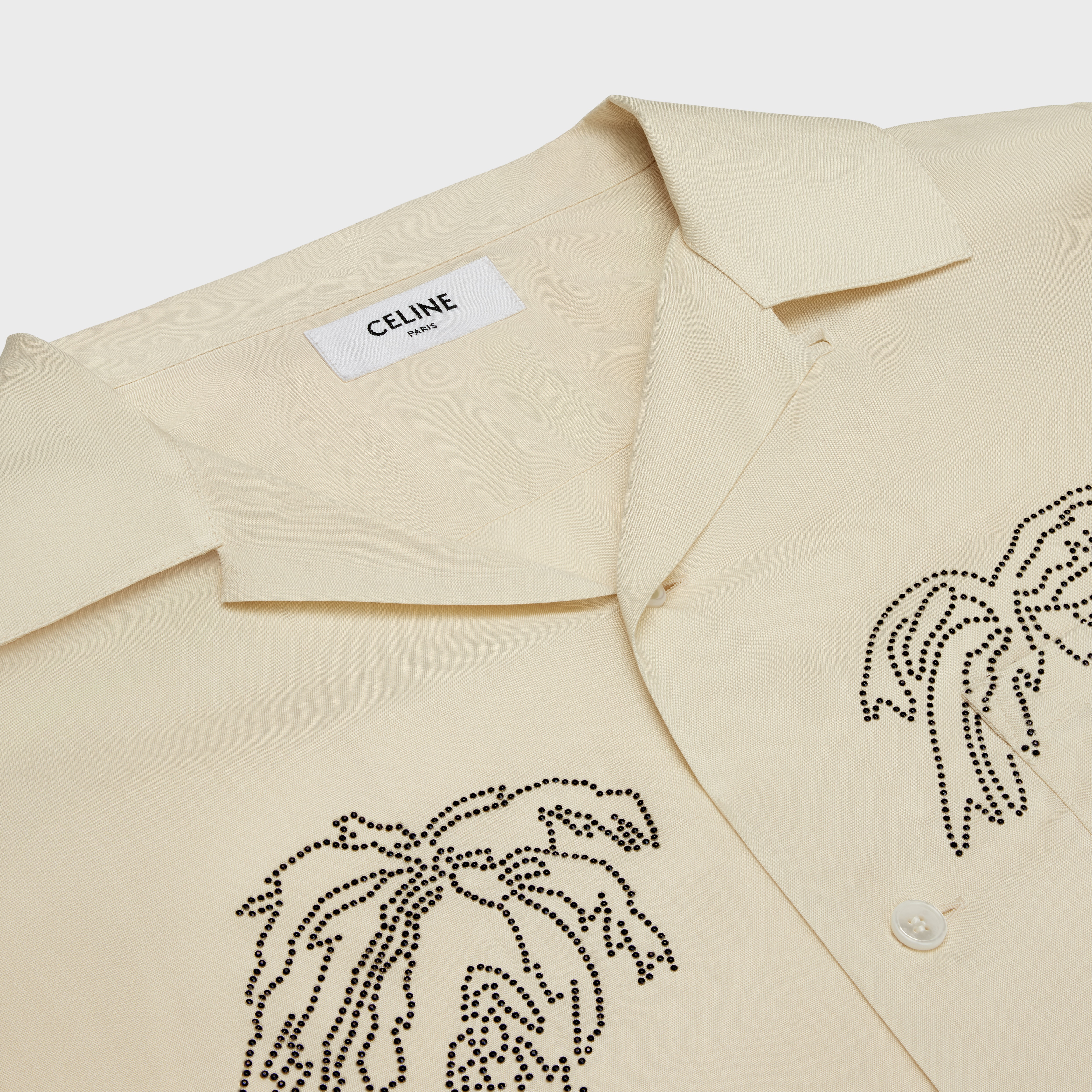 Embroidered Hawaiian shirt in viscose - 3