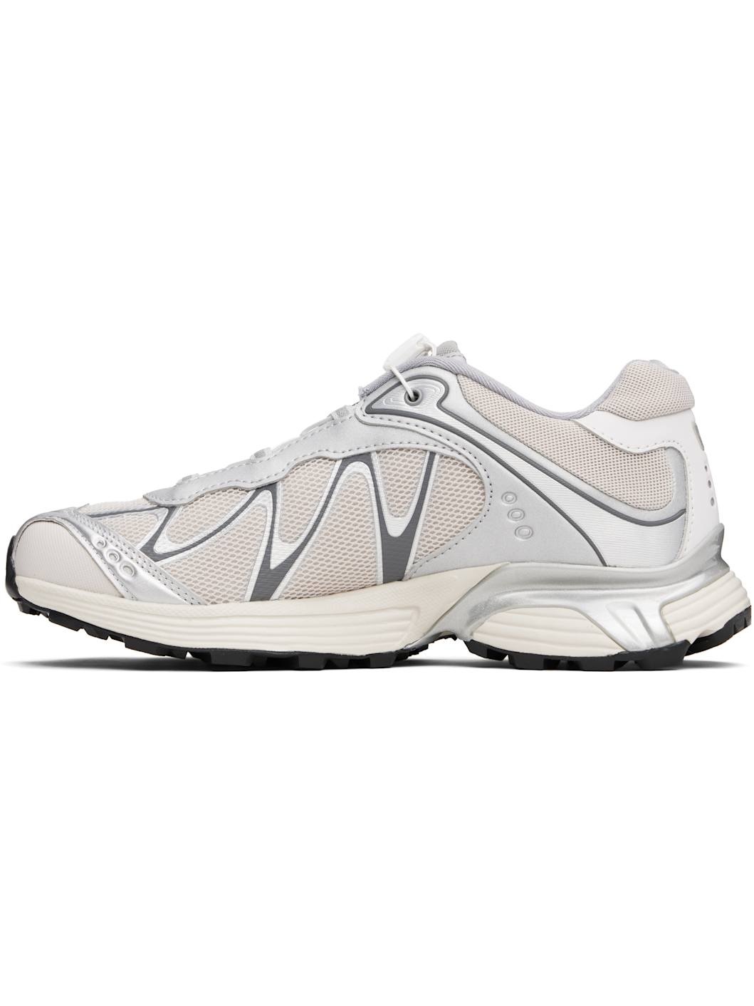 Silver & Beige XT-Whisper Sneakers - 3