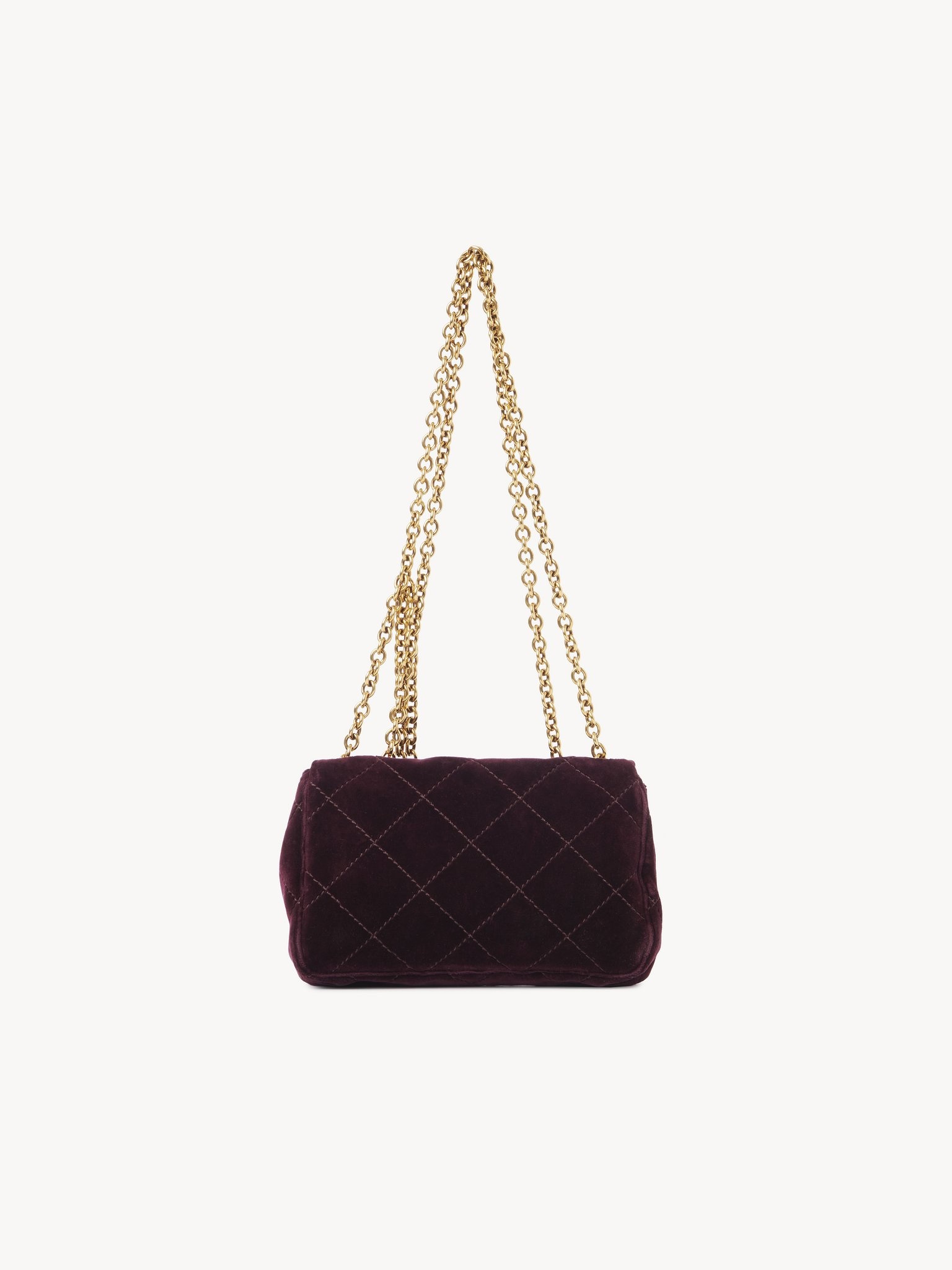 SMALL CHLOÉ HERITAGE SHOULDER BAG IN VELVET - 4