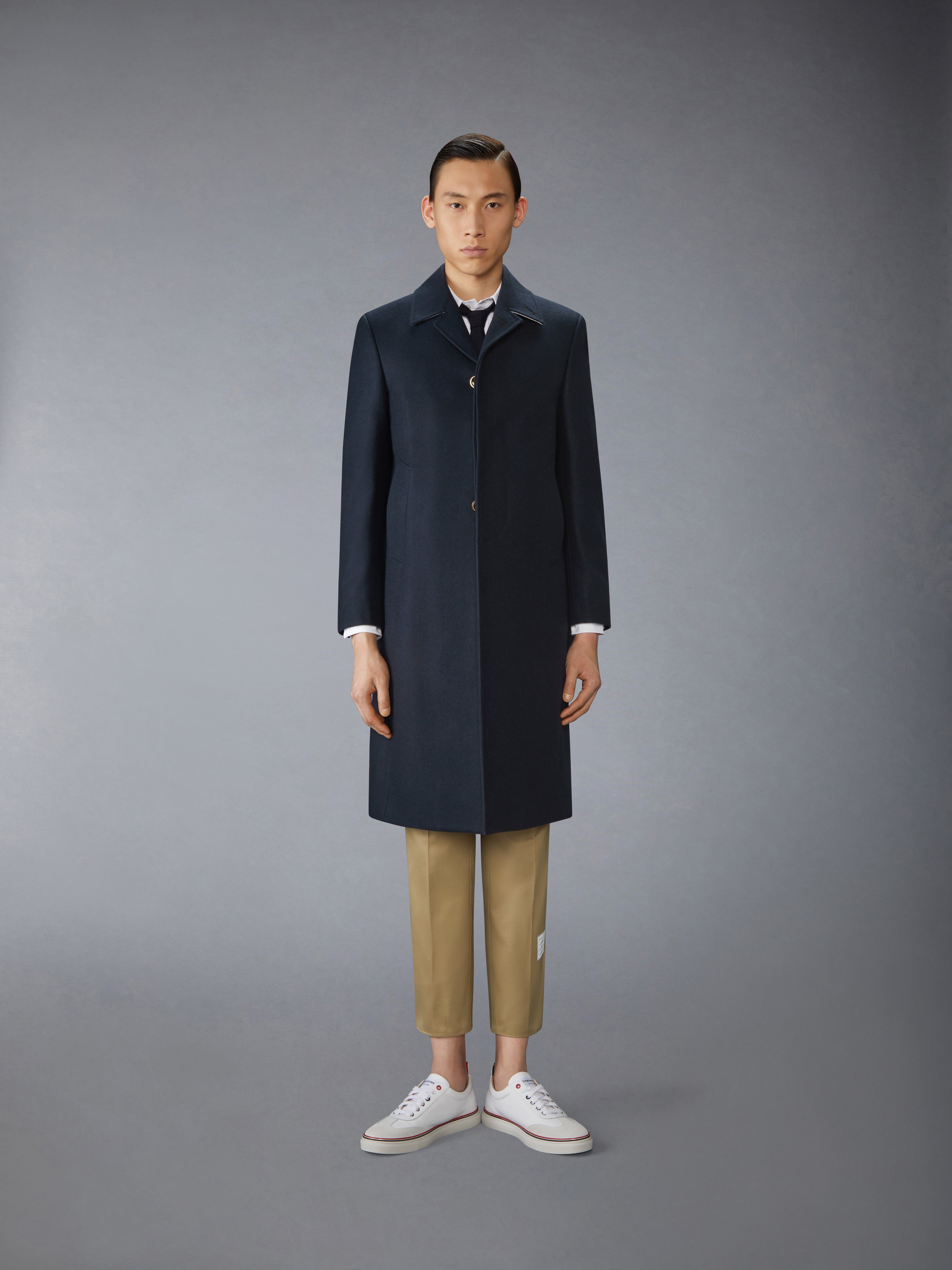 MELTON CLASSIC BAL COLLAR OVERCOAT - 2