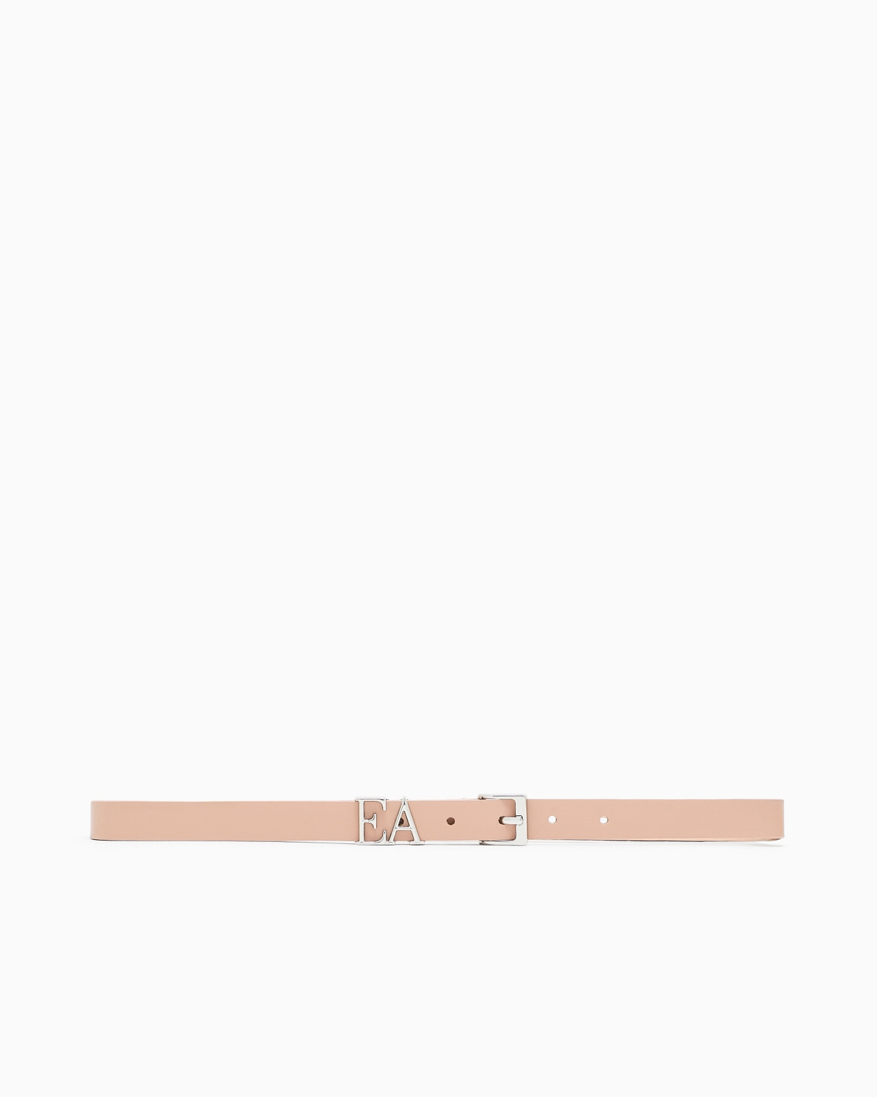LEATHER BELT WITH MOULDED EA BUCKLE - 3