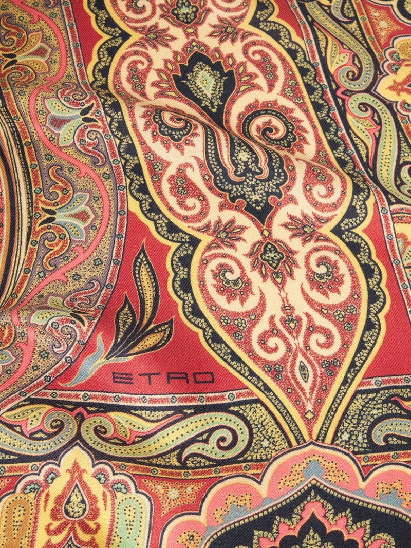 Etro paisley-print square scarf outlook
