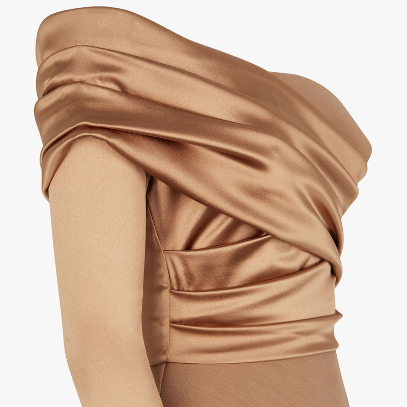 Brown jersey dress 3