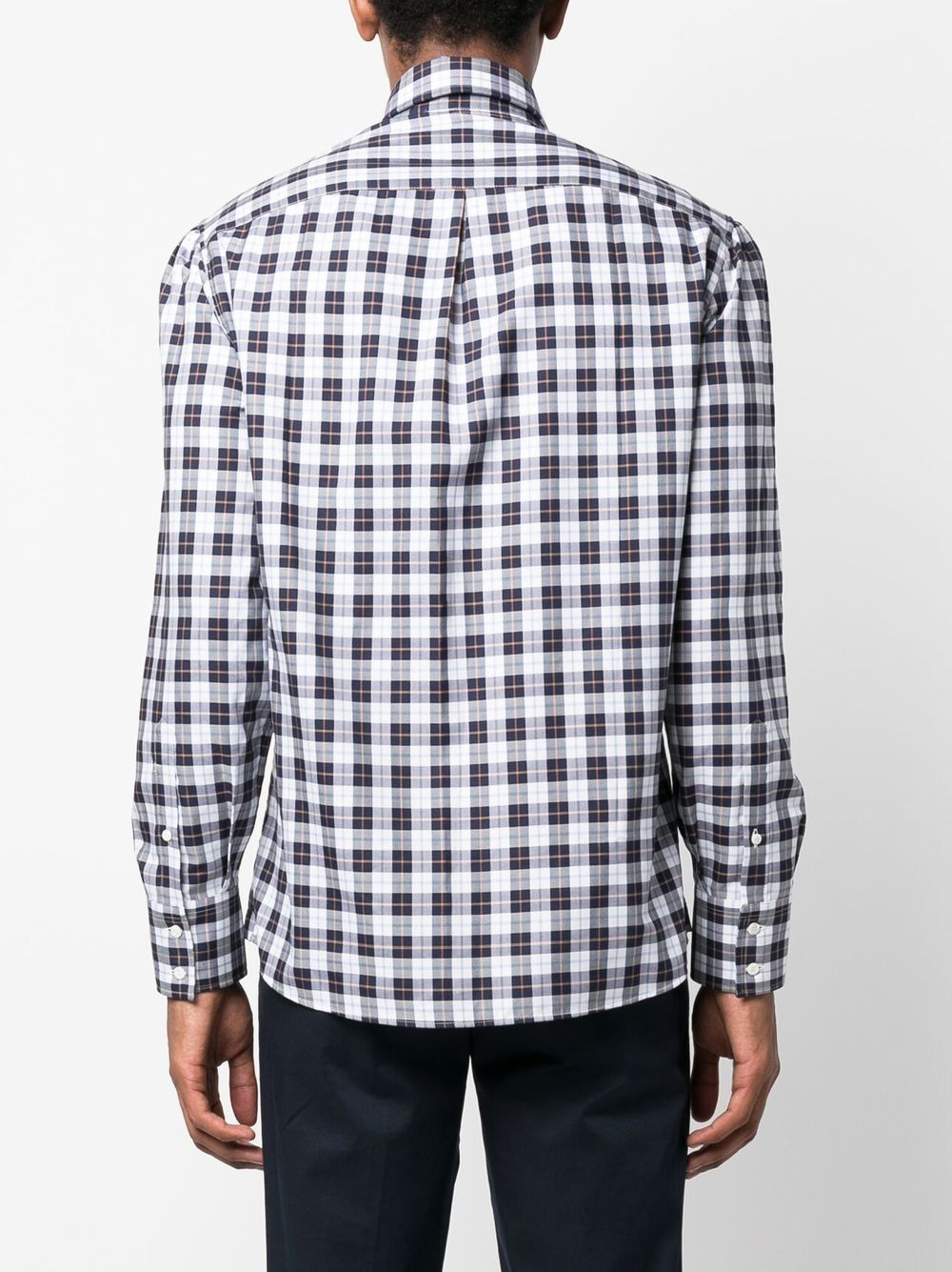check-print shirt - 4