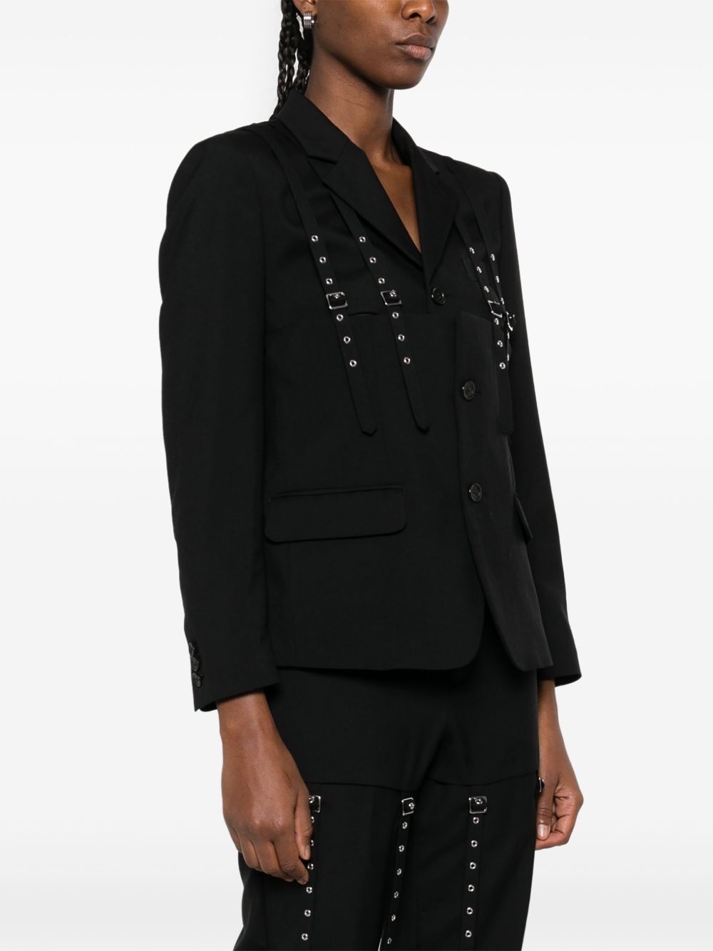 x Comme Des Garcons cut-out blazer - 3