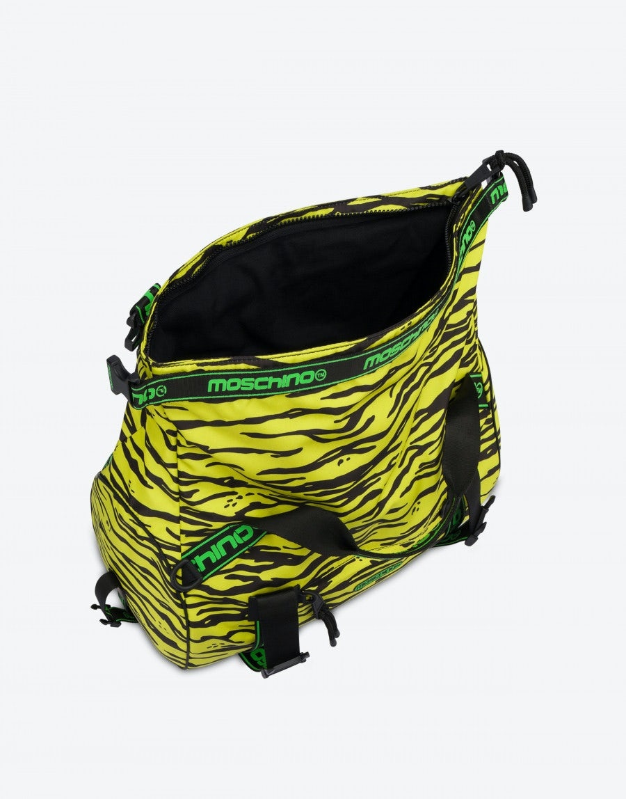 ALLOVER TIGER NYLON DUFFLE BAG - 3