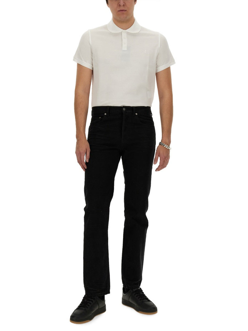 Saint Laurent Men Monogram Polo - 1