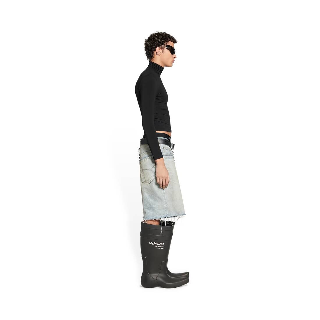 Men's Skater Shorts in Light Blue - 3