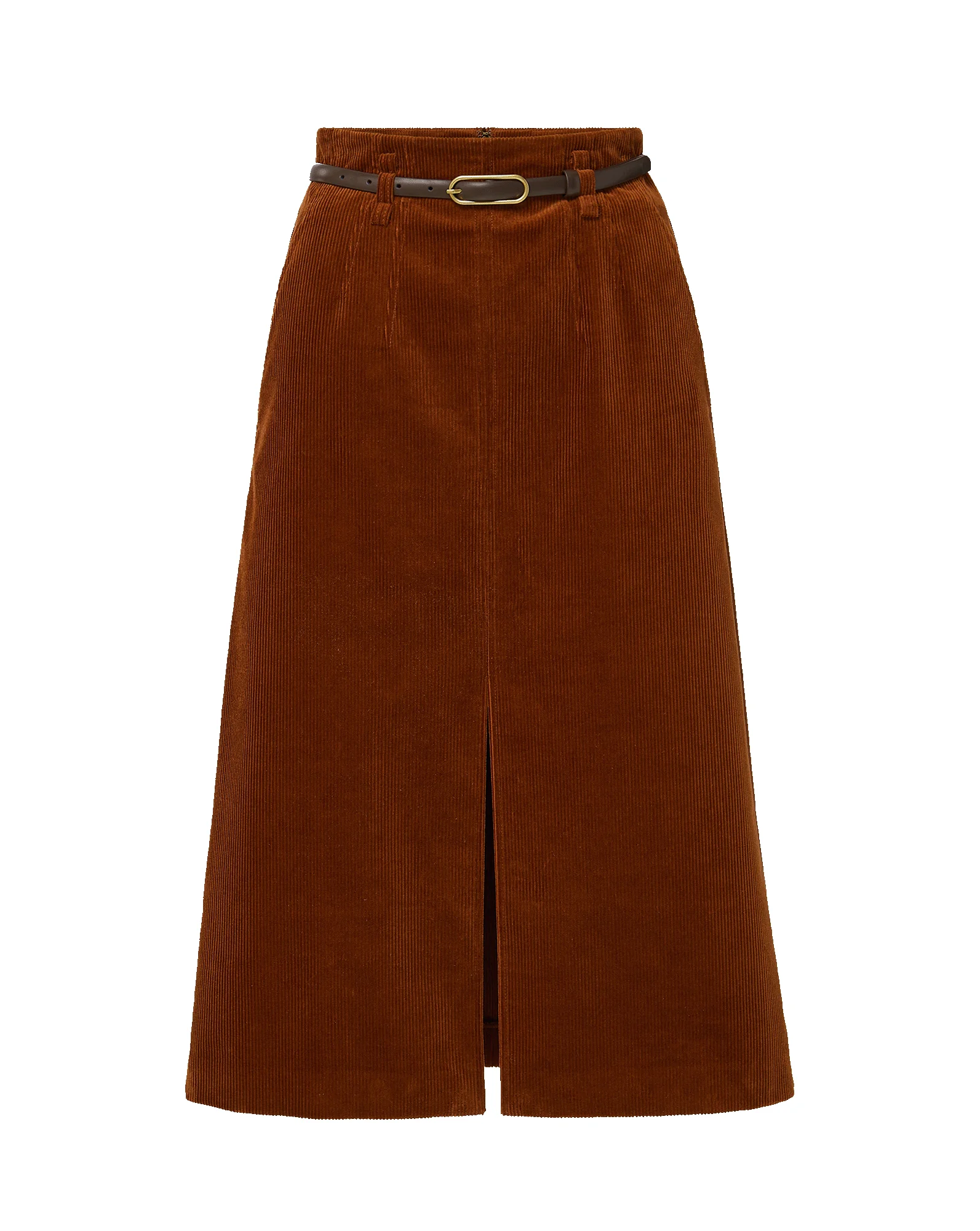 ALEXIE CORDUROY MIDI SKIRT - 1