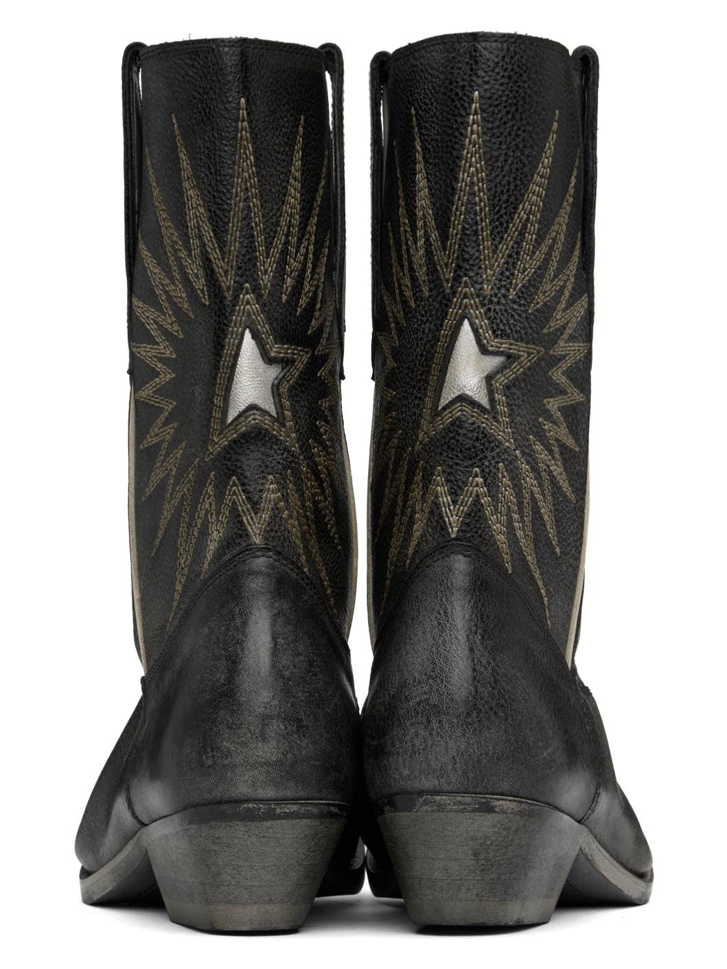 Black Low Wish Star Boots - 2
