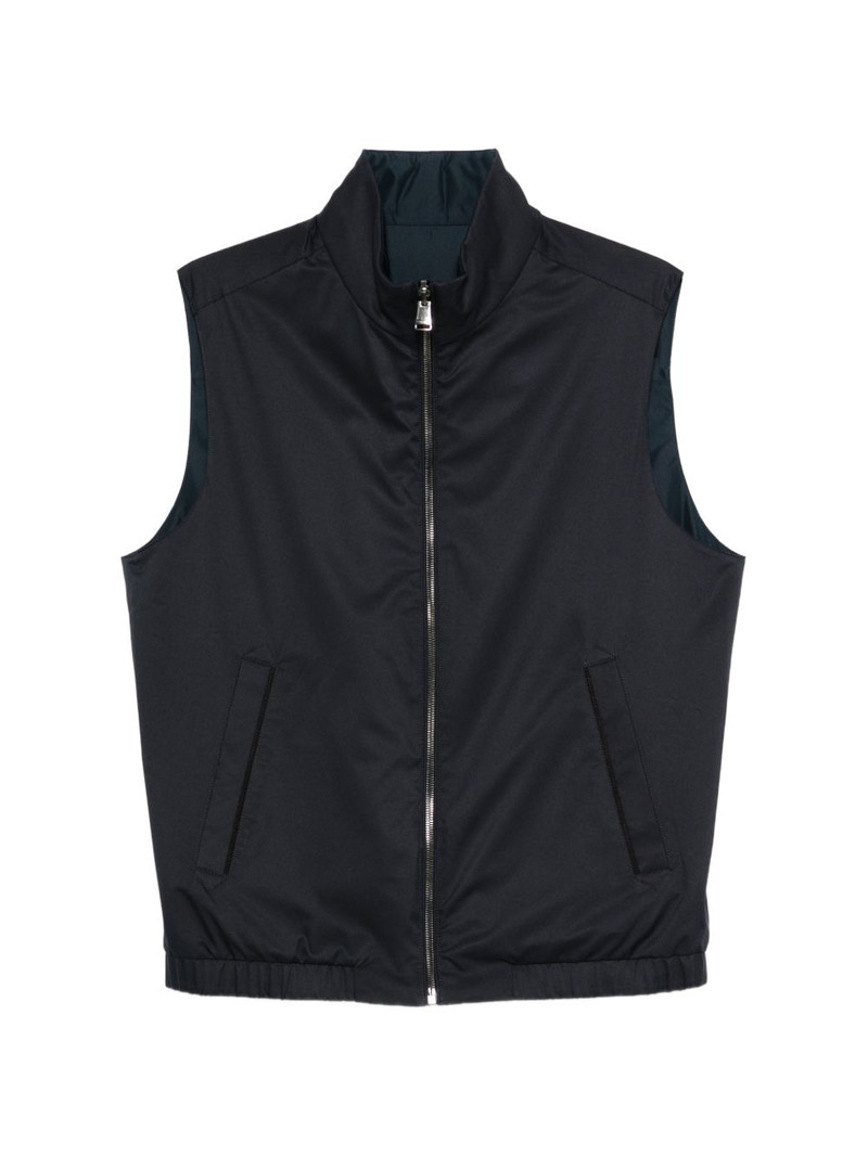 zip sleeveless gilet 1