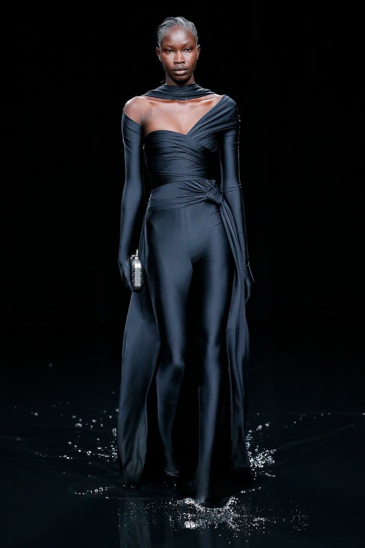 Stretch-jersey gown - 5