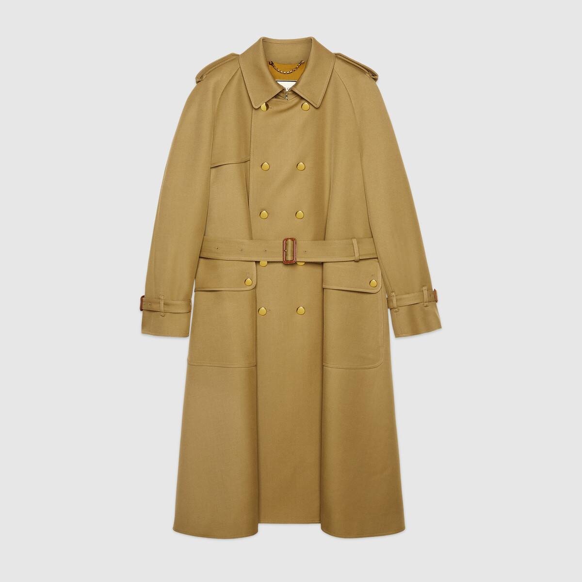 Wool trench coat with Gucci Boutique - 1