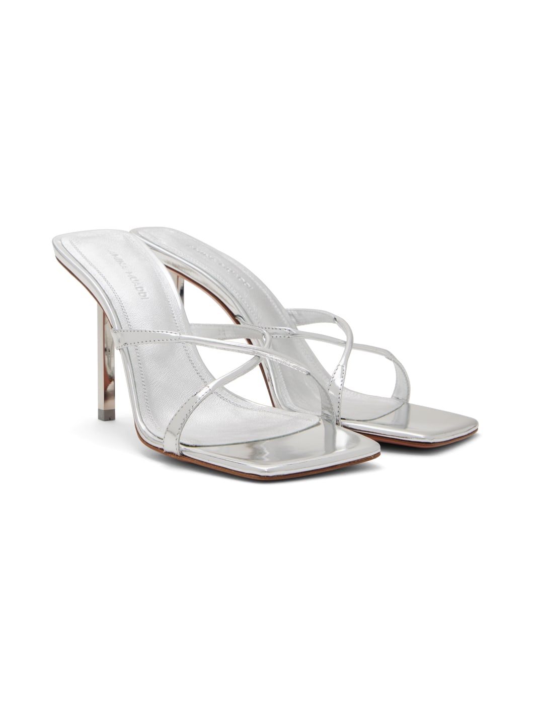 Silver Adriana Slipper 95 Heeled Sandals - 4