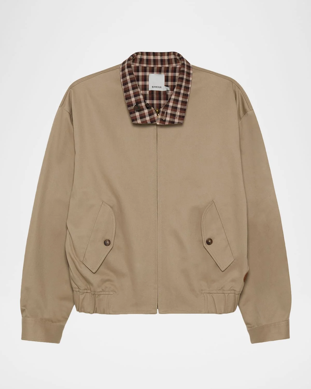 Men's Harrington Cotton Check-Lined Jacket - 1
