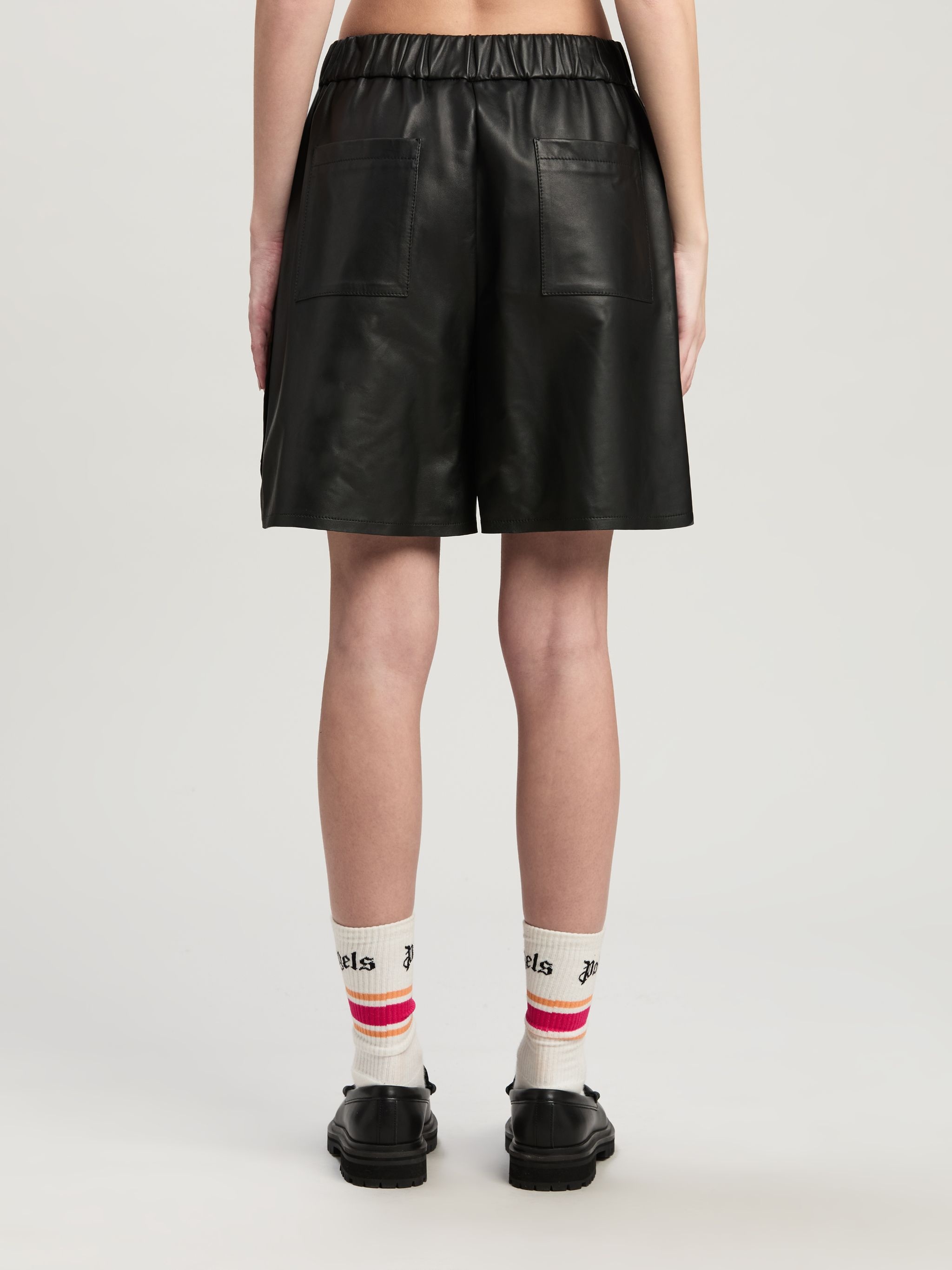 Monogram Leather Shorts - 5