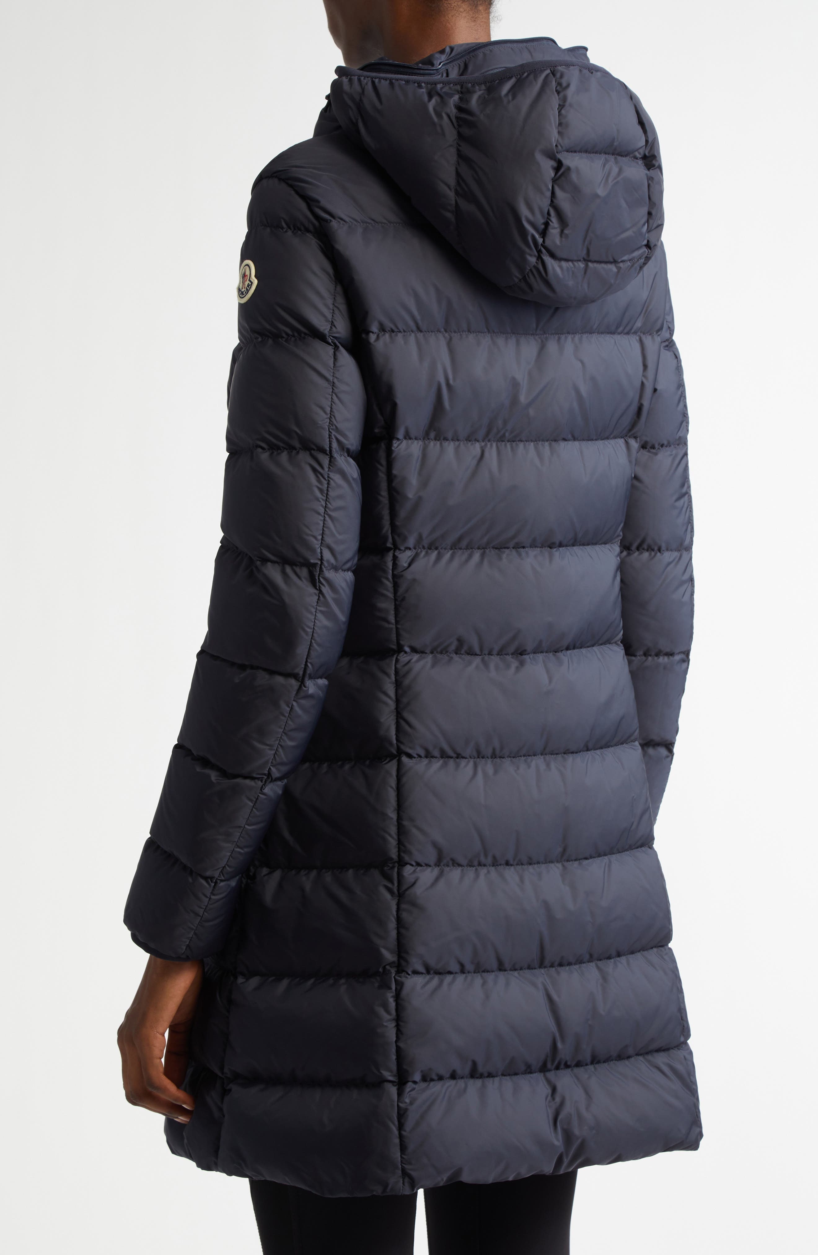Moncler Gie Water Resistant Down Long Coat in Blue at Nordstrom - 2
